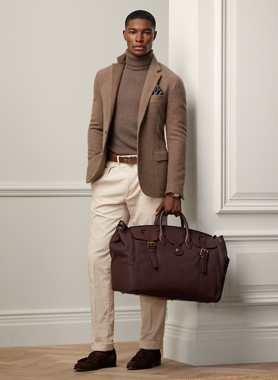 Cooper ペブルド カーフスキン ダッフル | ラルフ ローレン公式 Cooper ペブルド カーフスキン ダッフル | ラルフ ローレン公式