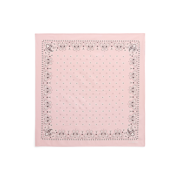 Polo Ralph Lauren Paisley Cotton Bandanna In Carmel Pink