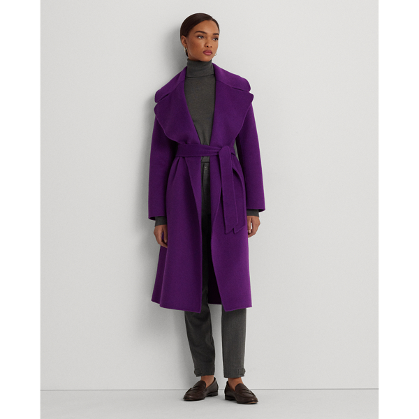 Ralph lauren cheap wool wrap coat