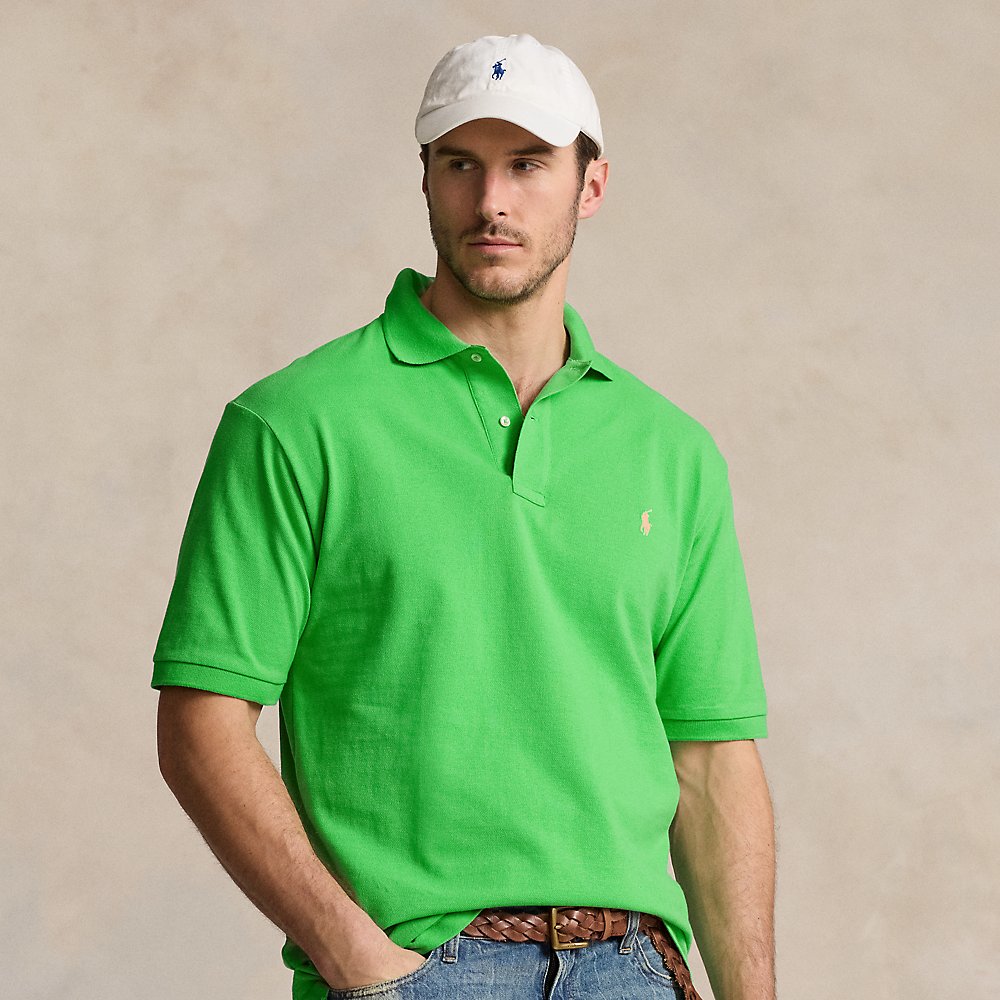 Shop Polo Ralph Lauren The Iconic Mesh Polo Shirt In Classic Kelly
