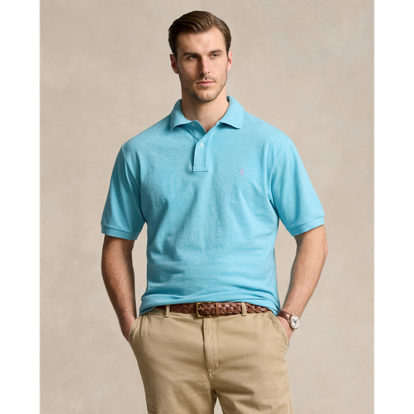Polo Ralph Lauren The Iconic Mesh Polo Shirt In Turquoise Nova Heather