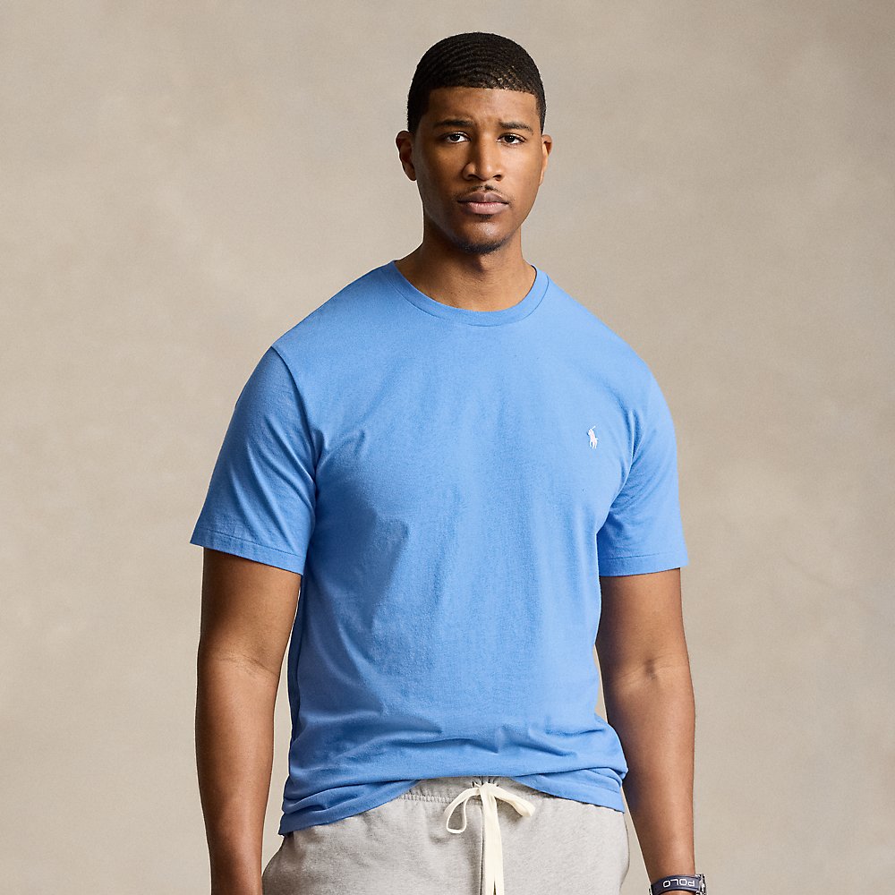 Shop Big & Tall - Jersey Crewneck T-shirt In Blue
