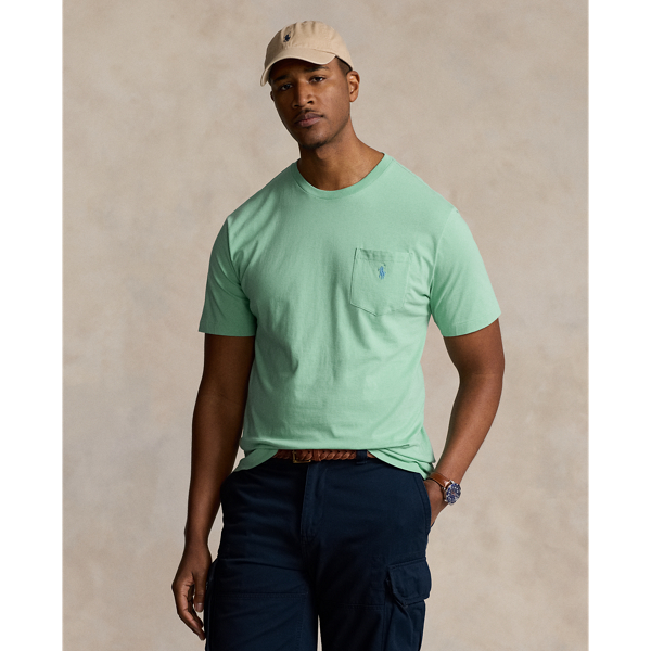 Shop Polo Ralph Lauren Jersey Pocket T-shirt In Celadon