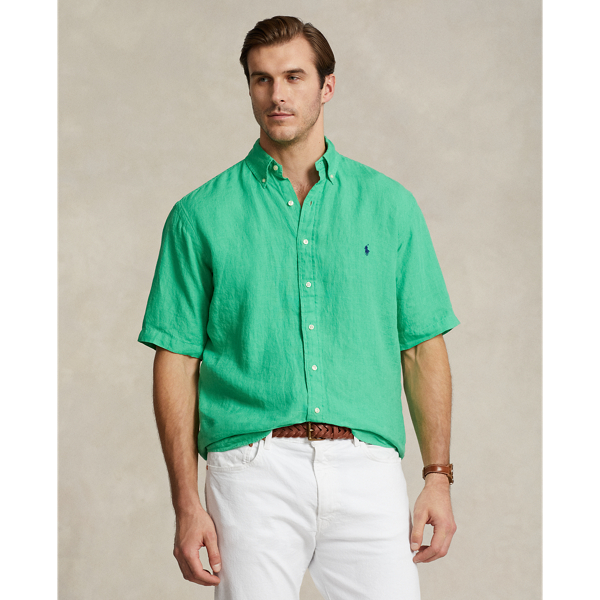 Polo Ralph Lauren Lightweight Linen Shirt In Classic Kelly