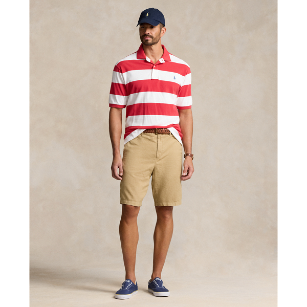 Shop Polo Ralph Lauren Classic Fit Linen-cotton Short In Coastal Beige
