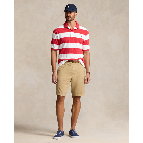 Polo Ralph Lauren Embroidered Rider Pure Linen Short In Light Brown ...