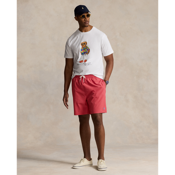 Polo Ralph Lauren Traveler Stretch Classic Swim Trunk In Nantucket Red