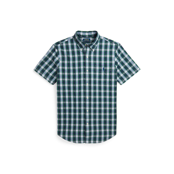 POLO RALPH LAUREN】クラシック フィット チェック シアサッカー 