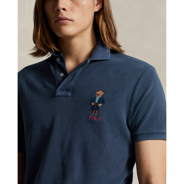 送料込】 【限定】Polo Ralph メッシュラガーシャツ ポロベア Lauren