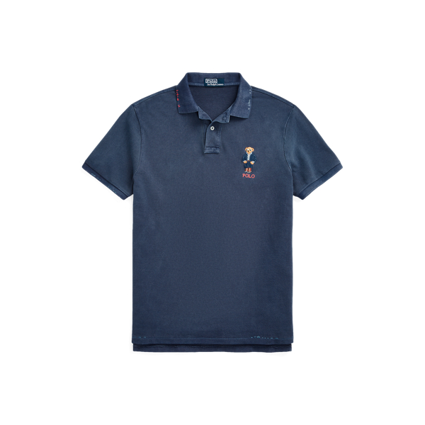 POLO RALPH LAUREN】カスタム スリム Polo ベア メッシュ ポロシャツ ...