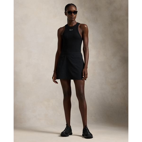 Polo Ralph Lauren 15" Performance Pleated Skort In Polo Black