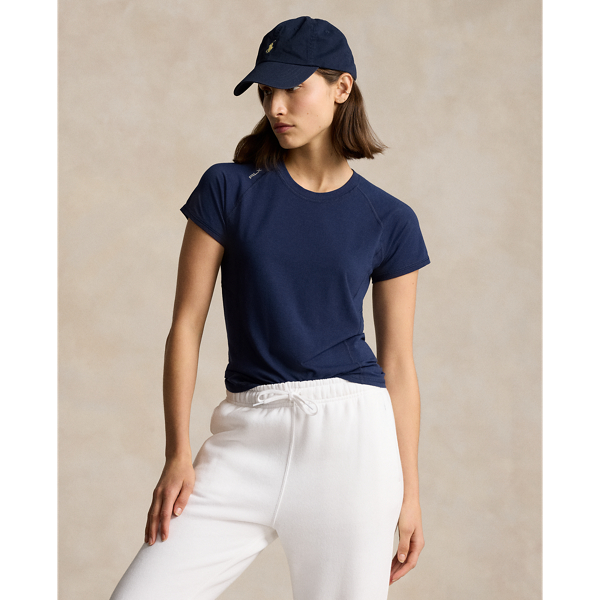 Shop Rlx Golf Stretch Jersey Short-sleeve Tee In Blue