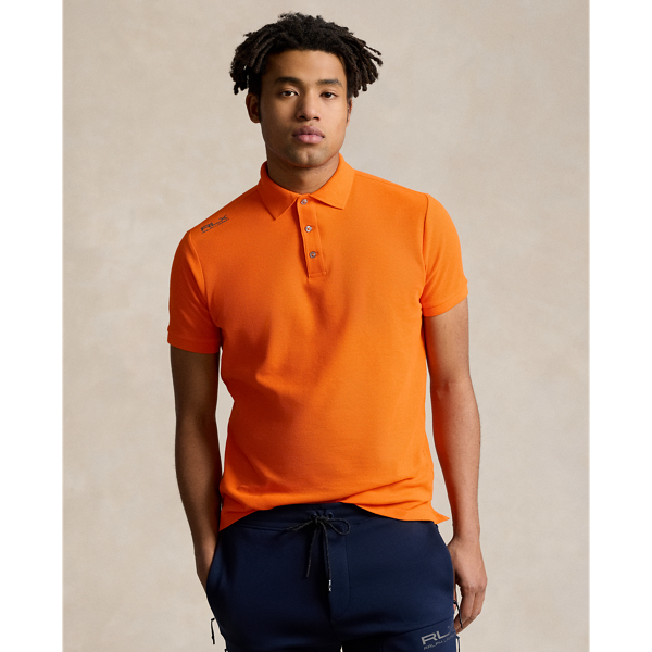Shop Rlx Custom Slim Fit Clarus Polo Shirt In Orange