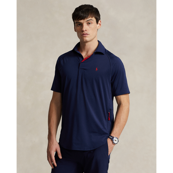 Shop Polo Ralph Lauren Custom Slim Fit Performance Polo Shirt In Blue