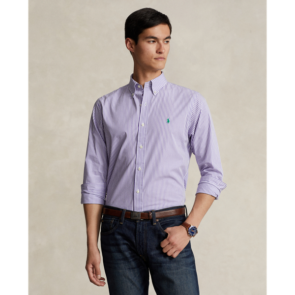 Chemise rayée ajustée popeline stretch - Polo Ralph Lauren - Modalova