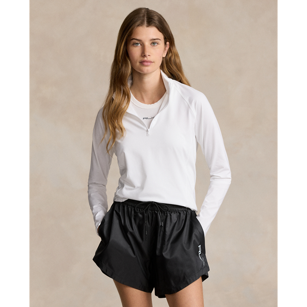 POLO RALPH LAUREN RALPH LAUREN STRETCH JERSEY QUARTER-ZIP PULLOVER