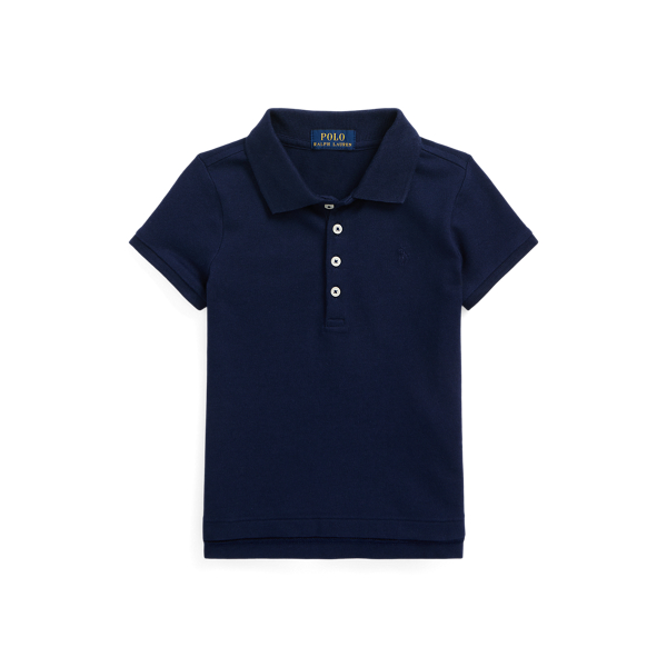 Polo Ralph Lauren Stretch Mesh Uniform Polo Shirt In Refined Navy