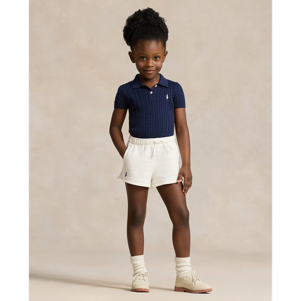 Polo Ralph Lauren Kids' Terry Short In Deckwash White