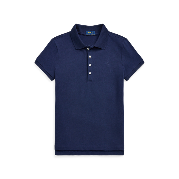 Polo Ralph Lauren Stretch Mesh Uniform Polo Shirt In Refined Navy
