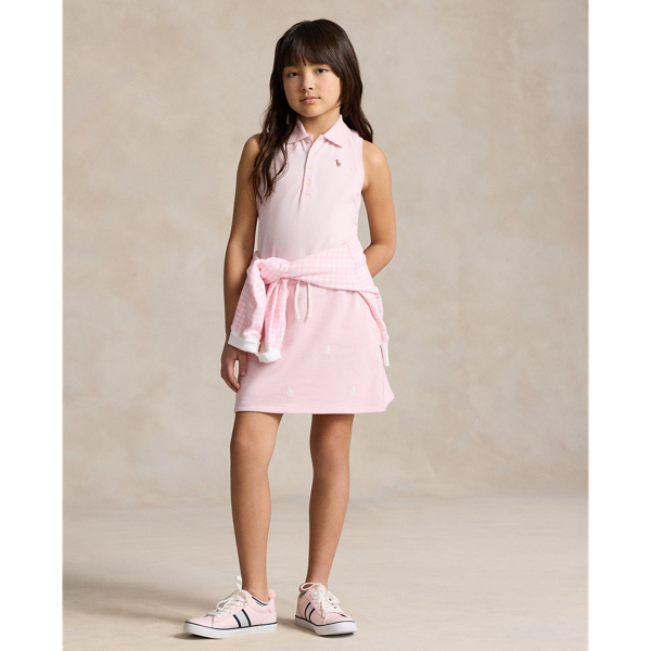 Polo Ralph Lauren Kids' Polo Pony Terry Skirt In Hint Of Pink