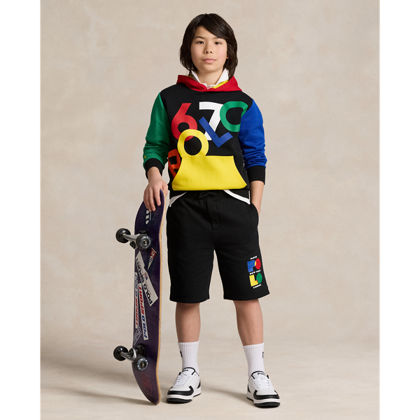 Polo Ralph Lauren Kids' Logo Fleece Short In Polo Black