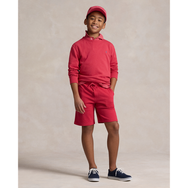 Polo Ralph Lauren Kids' Spa Terry Short In Sunrise Red