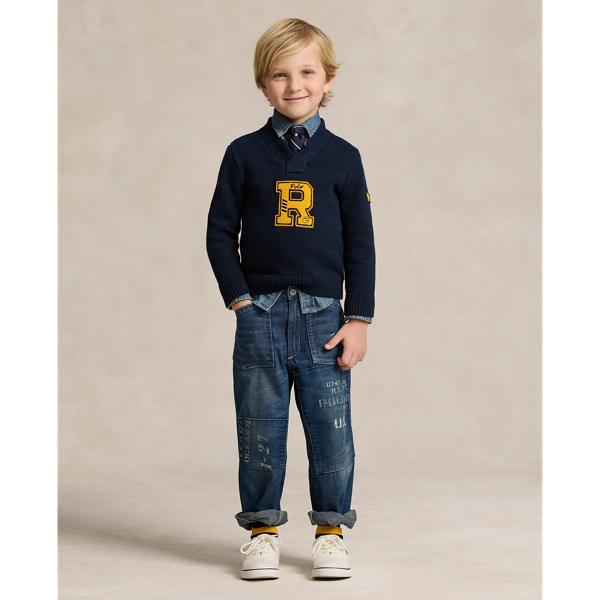Polo Ralph Lauren Kids' Distressed Jean In Remsen Wash