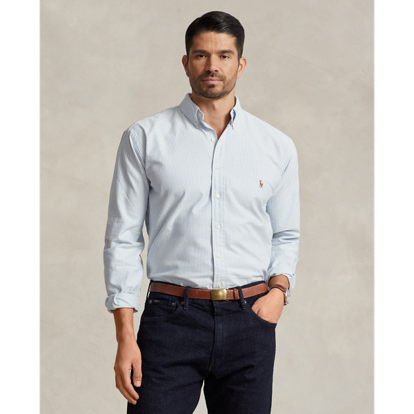 Grandes Tailles - Chemise Oxford rayée - Big & Tall - Modalova