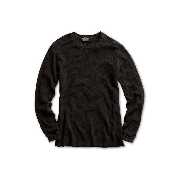 Pull col rond en maille gaufrée - RRL - Modalova