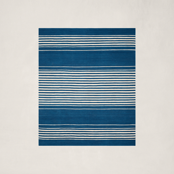 Polo Ralph Lauren Bluff Point Stripe Rug In Pacific