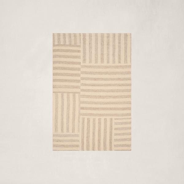 Polo Ralph Lauren Canyon Stripe Patch Rug In Dune