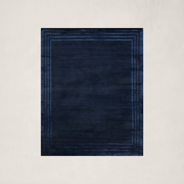 Polo Ralph Lauren Ellington Border Rug In Sapphire
