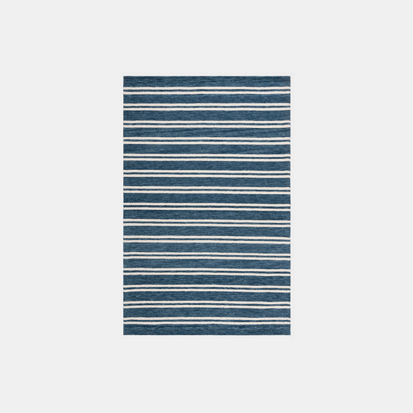 Polo Ralph Lauren Starboard Stripe Rug In Blue/ivory