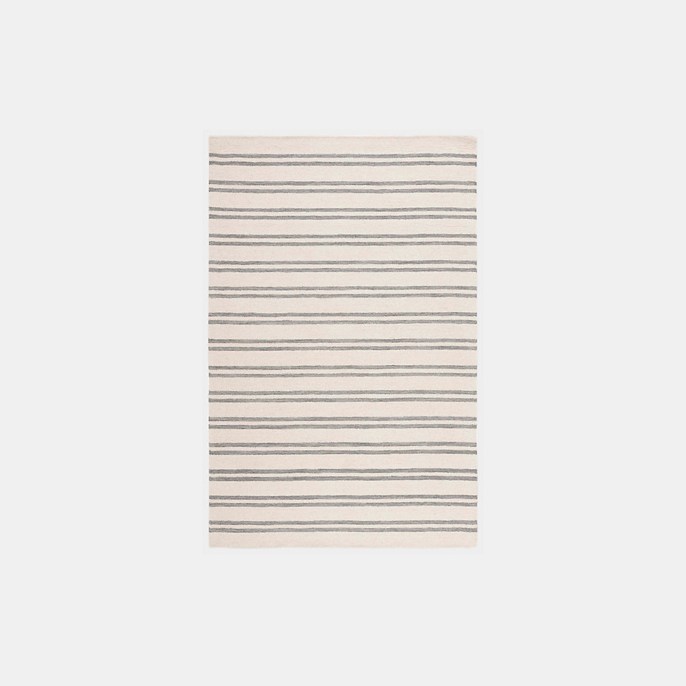 Ralph Lauren Starboard Stripe Rug In Grey