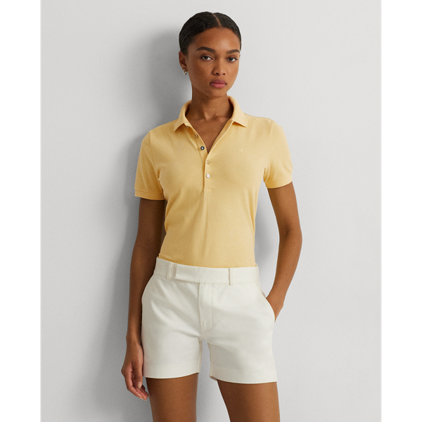 Lauren Ralph Lauren Piqué Polo Shirt In Primrose Yellow