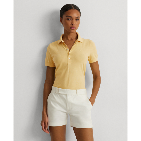 Ralph Lauren Piqué Polo Shirt In Primrose Yellow