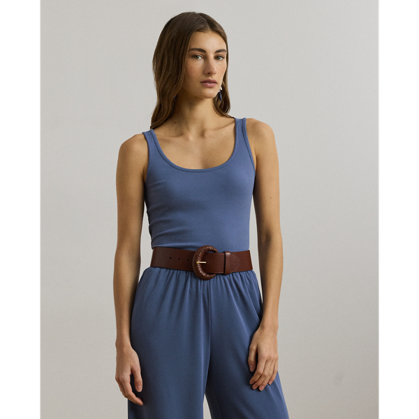 Shop Ralph Lauren Stretch Cotton Tank Top