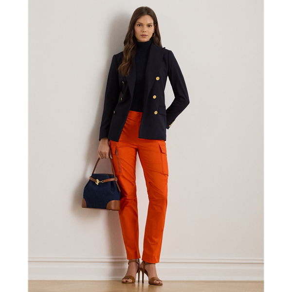Ralph Lauren Cotton Sateen Cargo Pant In Orange