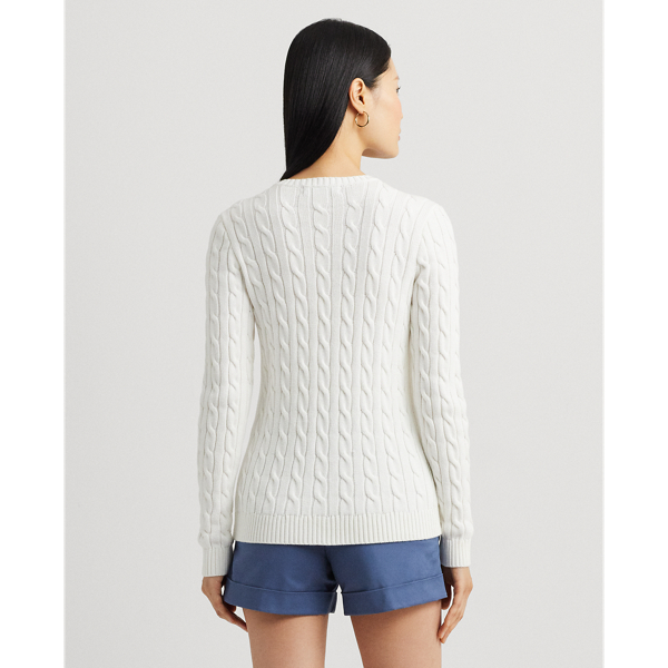 LAUREN RALPH LAUREN】ケーブルニット コットン セーター | (トップス 