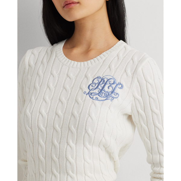 LAUREN RALPH LAUREN】ケーブルニット コットン セーター | (トップス 