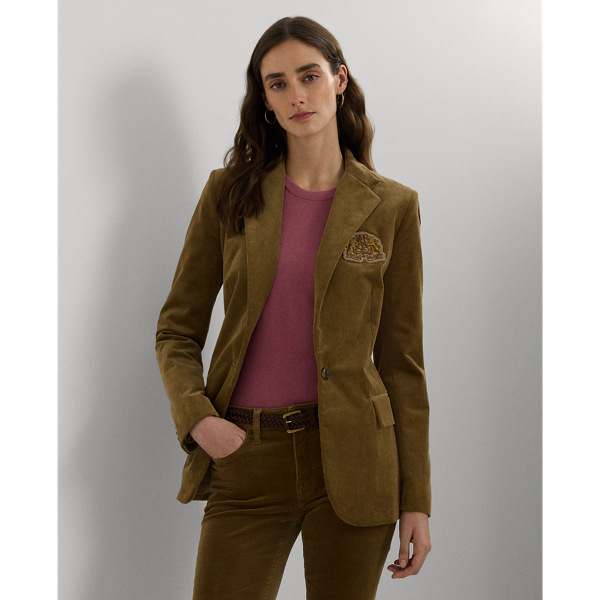 Ralph Lauren Bullion Corduroy Blazer In Honey Tan