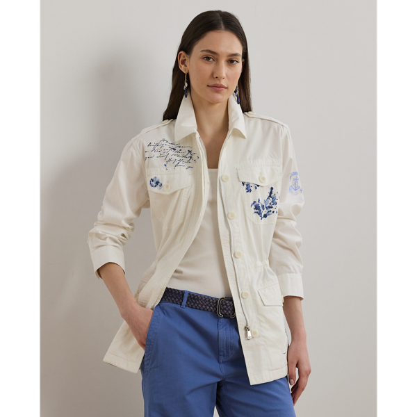 Print Featherweight Twill Field Jacket - Lauren - Modalova