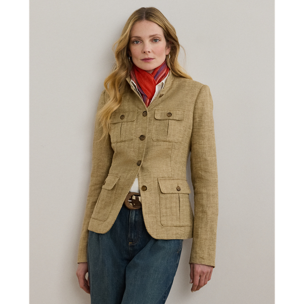 Ralph Lauren Herringbone Linen Jacket