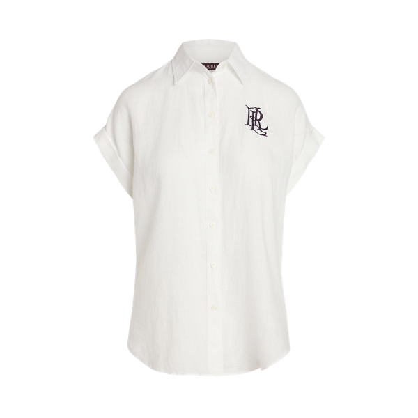 Camicia in Lino a Maniche Corte Ralph Lauren