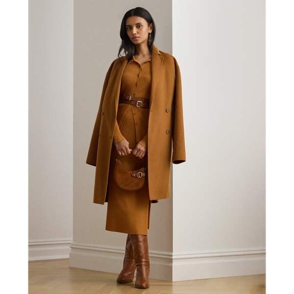 Ralph Lauren Rib-knit Pencil Midi Skirt