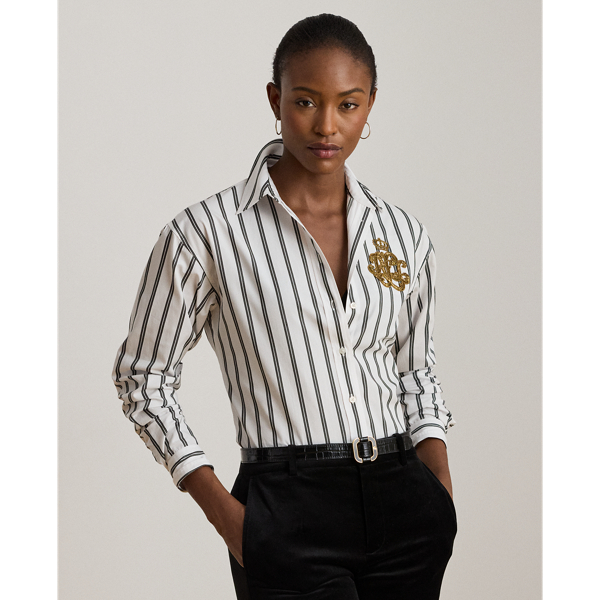 Ralph Lauren Relaxed Fit Striped Cotton Shirt In Multi