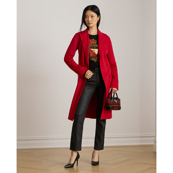 Ralph Lauren Coated High-rise Straight Ankle Jean In Black