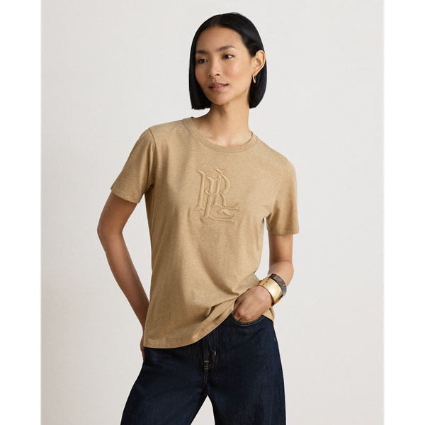 Maglietta Jersey Mélange Ralph Lauren con Logo