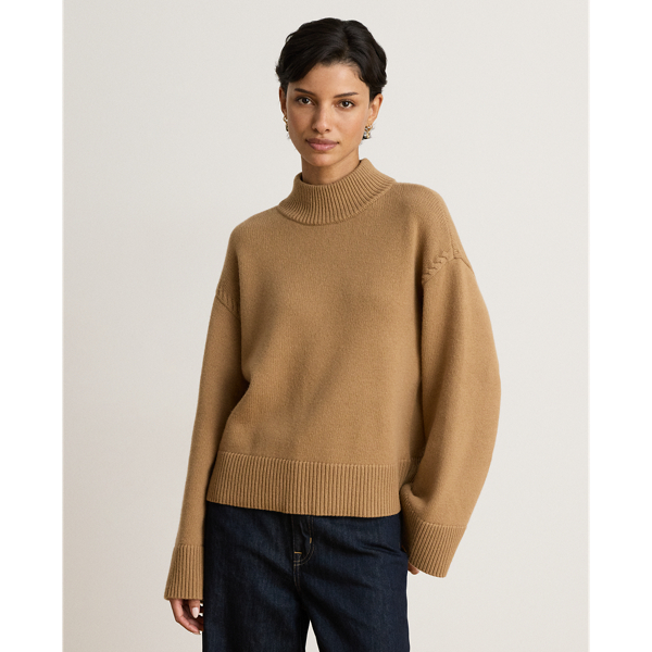 Maglia Ralph Lauren in Misto Lana con Collo a Lupetto