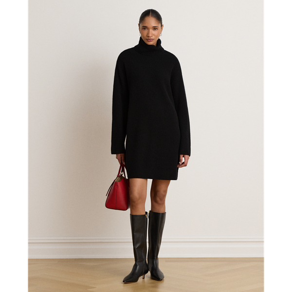 Abito Dolcevita in Lana e Cashmere Ralph Lauren